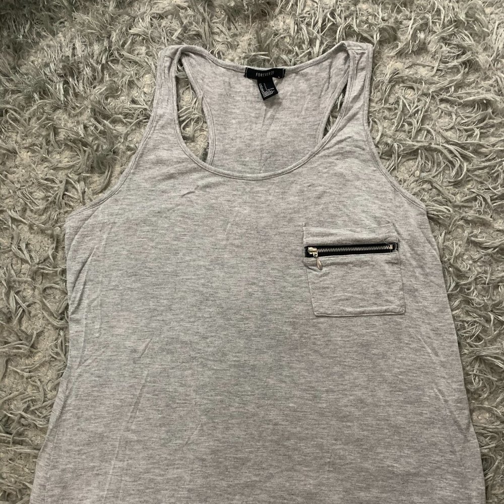 Forever 21 Grey Tank Top